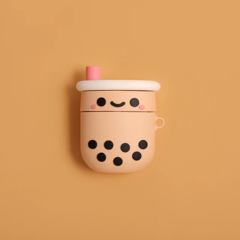 3D куриные самородки Ароматические Таро пирог чехол для наушников для AirPods 1 2 Bluetooth гарнитура сладкий и кислый соус силиконовый чехол+ крючок - Цвет: 06