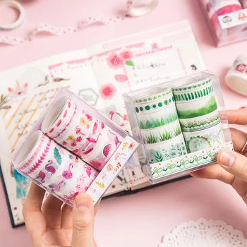

10 Pcs/Set Kawaii Plant Masking Tape Cute Unicorn Washi Tape Decorative Adhesive Tape Sticker Scrapbooking Diary Stationery