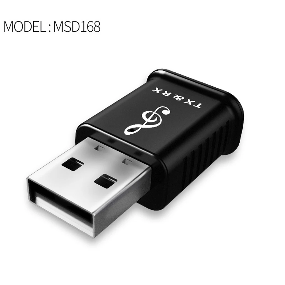 Аудио стерео мини адаптер беспроводной Черный Прочный USB 2 в 1 Bluetooth передатчик приемник портативный для ТВ 3,5 мм Aux