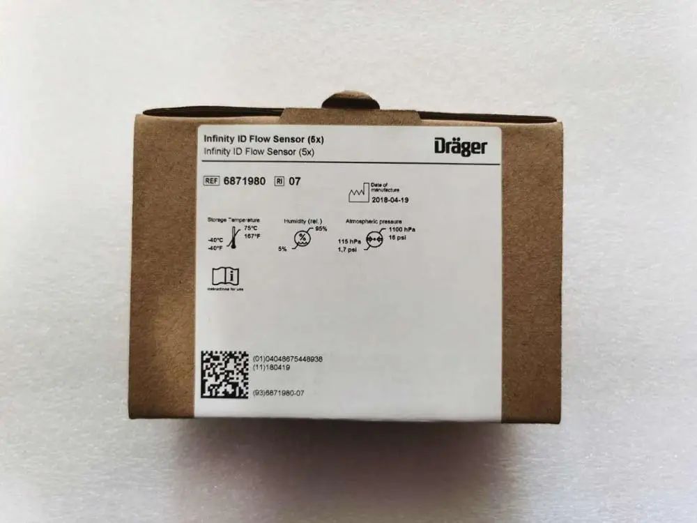 

Drager PN: 6871980 Infinity ID Flow Sensor pack of 5 pcs（new,original)