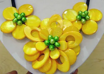 

Unique Pearls jewellery Store Mixes Shell Real Freshwater Pearl Flower Black Rope Leather Nekclace Fine Jewelry Women Gift