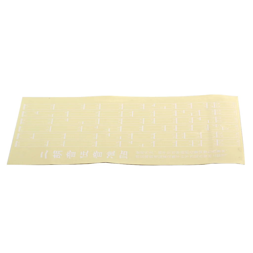 Note Position Chart Sticker Protectors Decal Sticker for Erhu Players