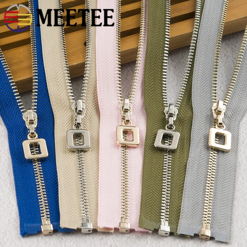 

1Pc 3# 40cm 70cm Metal Zippers Open-end Zip Closure For Sewing Bags Down Jacket Skirt Zipper Repair Kit DIY Clothing Accessories
