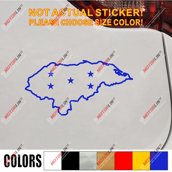 

Honduras Map Outline Flag Decal Sticker Car Vinyl pick size color die cut