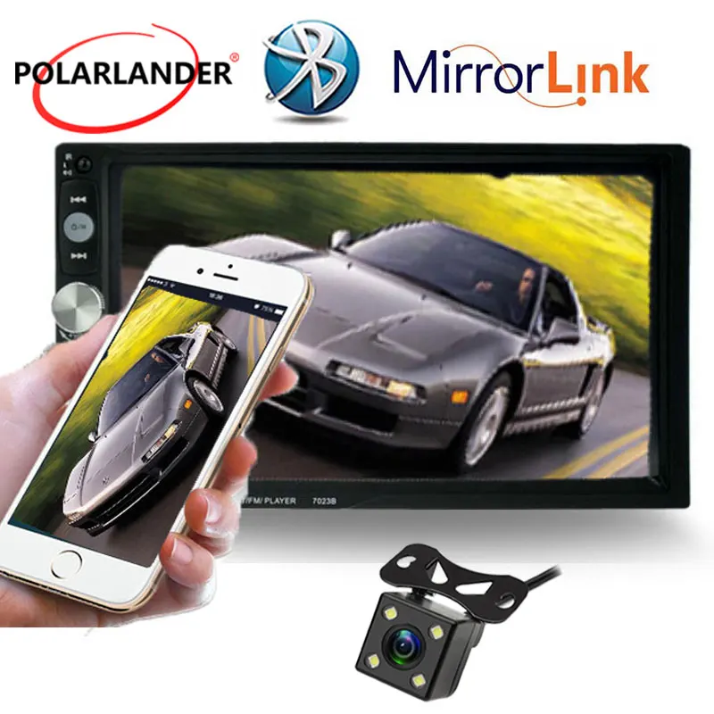 7 'ɲ Din автомобильное радио MP3 стерео FM головное устройство Зеркало Ссылка DVR