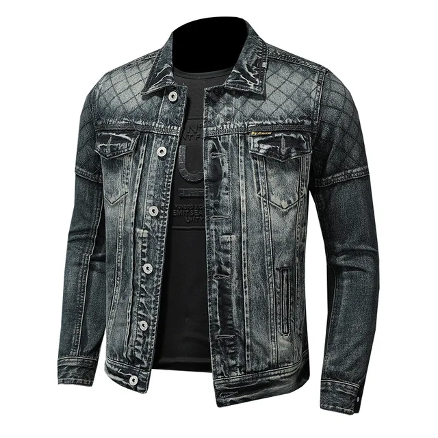 Fashion Men's Denim Jacket Vintage Men 