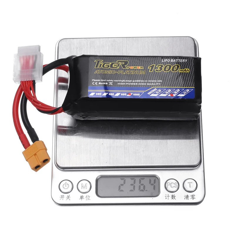 1/2/4 шт. тигр-Мощность 18,5 V 1300 мА/ч, 100C 5S Lipo Батарея XT60 разъем для небольшой гоночный Дрон с видом от первого лица RC Multirotor запасные части Аксессуары «сделай сам»