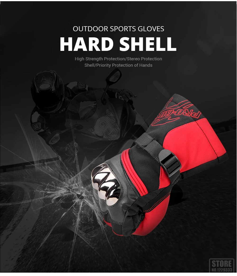 PROBIKER Мотоциклетные Перчатки Водонепроницаемые Guantes Moto термоперчатки с флисовой подкладкой мотоциклетные перчатки с сенсорным экраном мотоциклетные перчатки для верховой езды