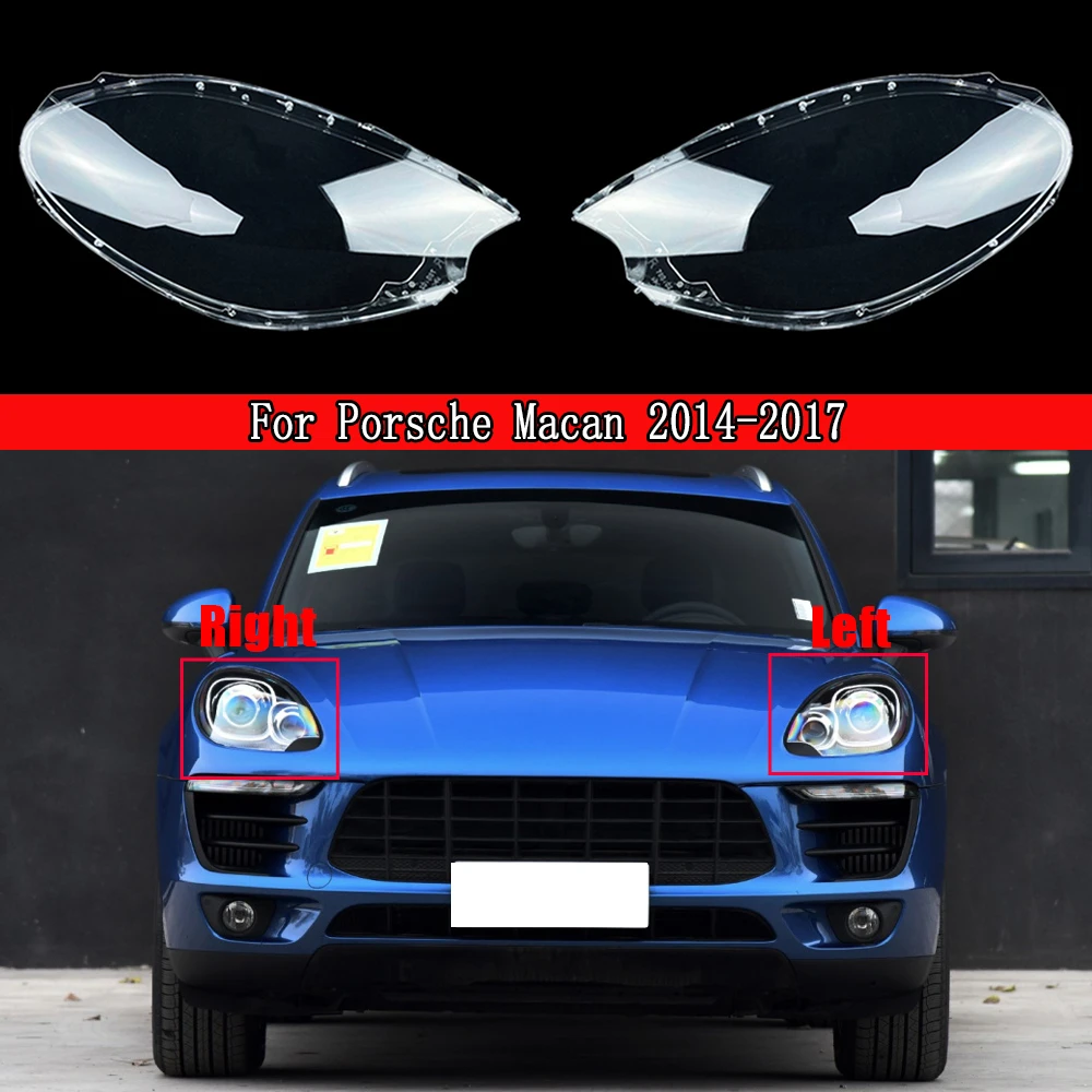 Car Headlight Lens For Porsche Macan 2014 2015 2016 2017 Headlamp Cover