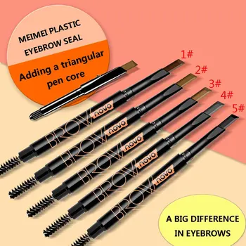 

For Novo Double Head Automatic Rotation Waterproof Is Not Smudged Eyebrow Shaping Eyebrow Pencil With Replacement Core Makeup