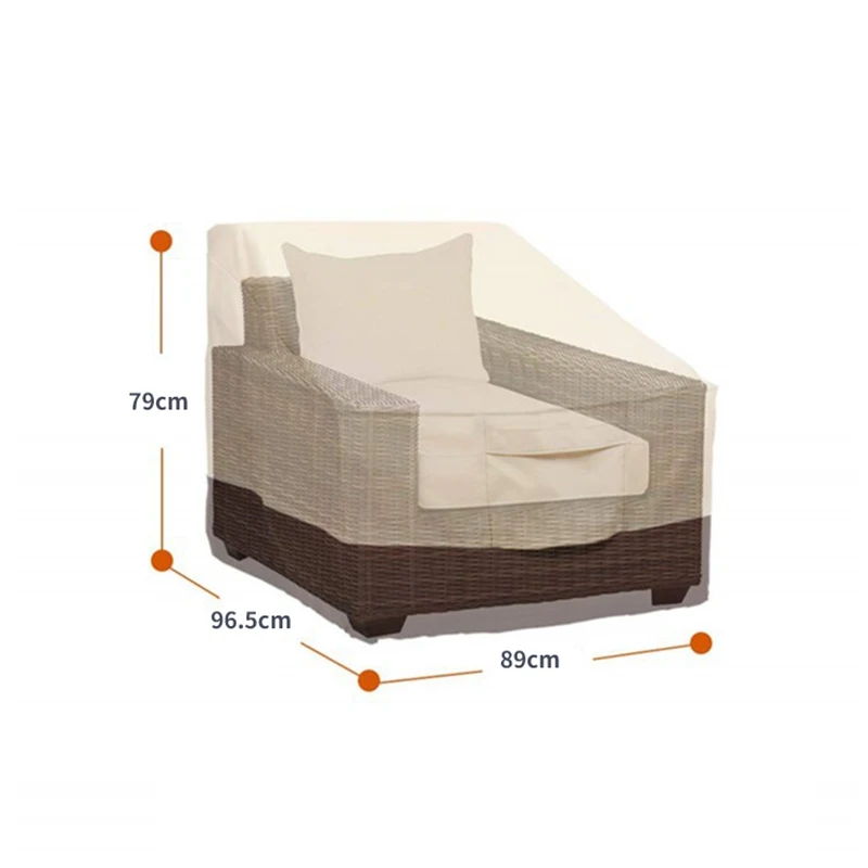 Водонепроницаемый пыленепроницаемый Patio чехлы для стульев Lounge Deep Seat Cover сверхмощный и водонепроницаемый открытый газон чехлы для мебели в патио