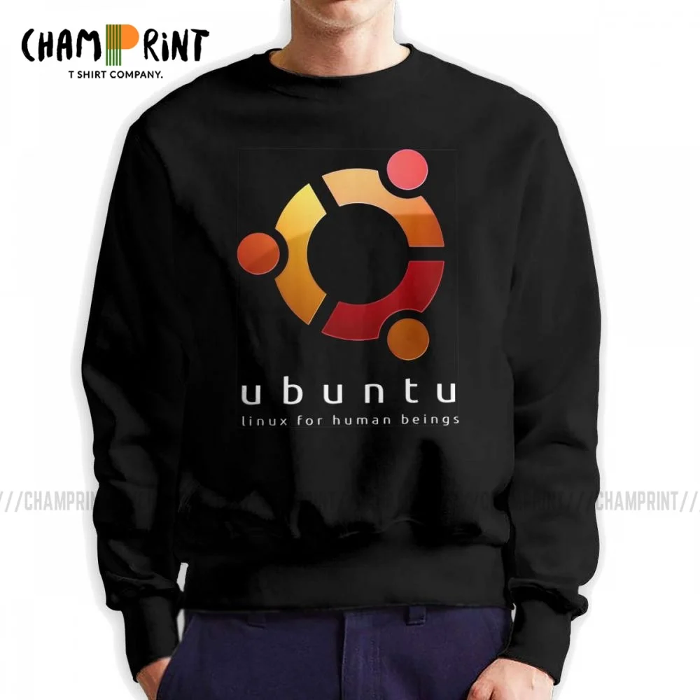 Ubuntu (убу́нту-операционная система Linux для людей человек толстовка прохладный