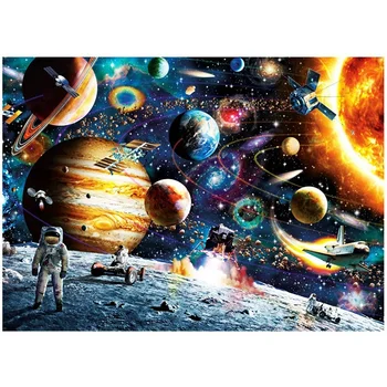 

2 PCS Space Puzzle 1000 Piece Jigsaw Puzzle Scenery Space Stars Educational Puzzle Toy for Kids/Adults