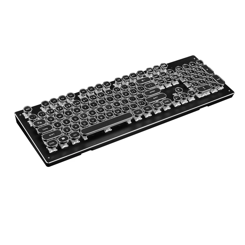 Механическая игровая клавиатура в стиле ретро 14 RGB-подсветка синий переключатель