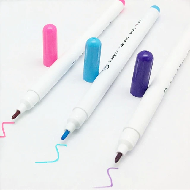 4pcs Sewing Tools Air Erasable Pen Easy Wipe Off Water Soluble Fabric  Marker Pen Temporary Marking Replace Tailor's Chalk - AliExpress