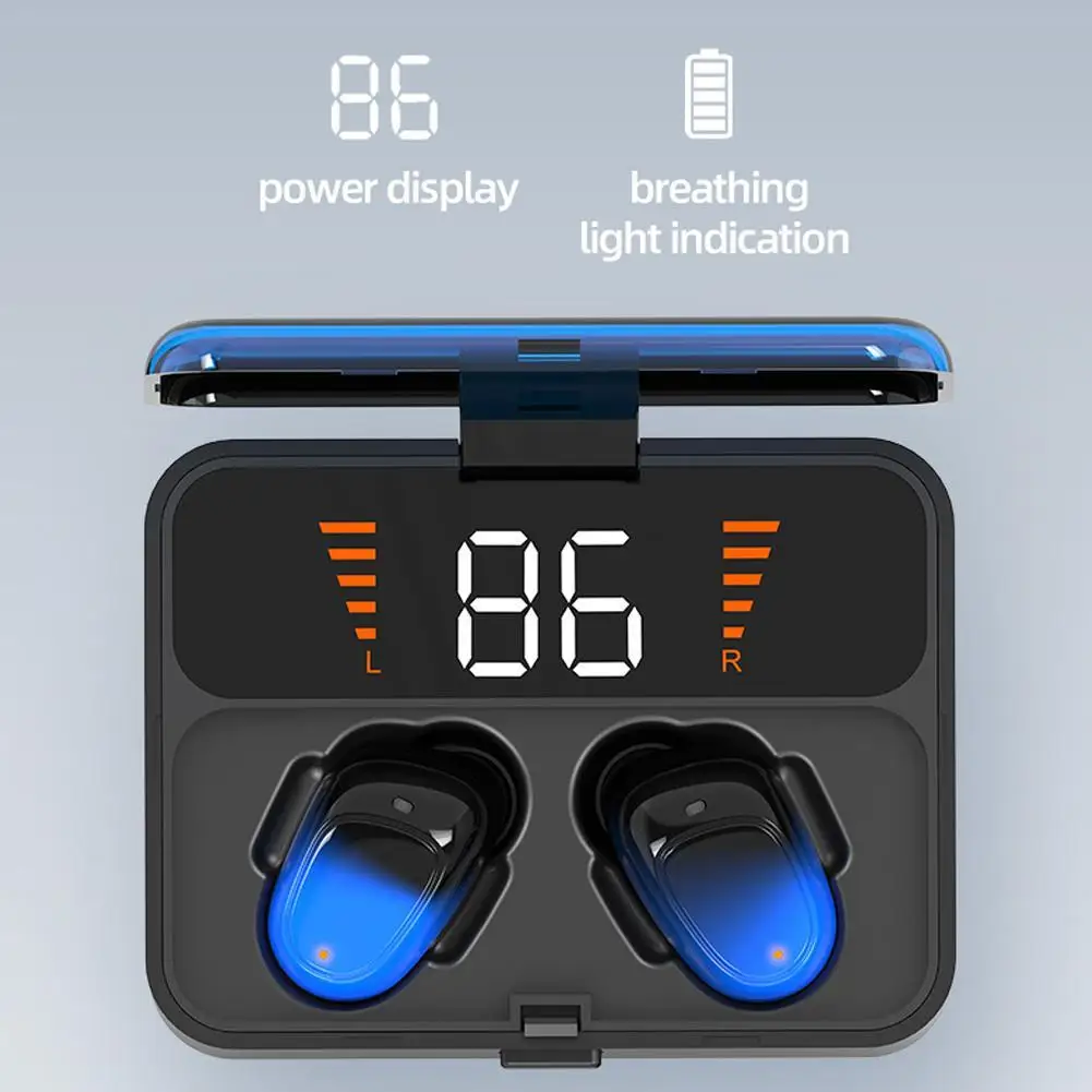 Jacom ES01 TWS Bluetooth наушники V5.0 беспроводные наушники 9D стерео Спорт водонепроницаемый гарнитура handsfree Светодиодный дисплей питания
