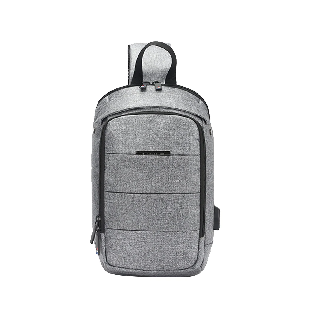 Мужские сумки, нагрудная сумка через плечо, Многофункциональный замок, USB Противоугонный водонепроницаемый рюкзак на плечо - Цвет: B5