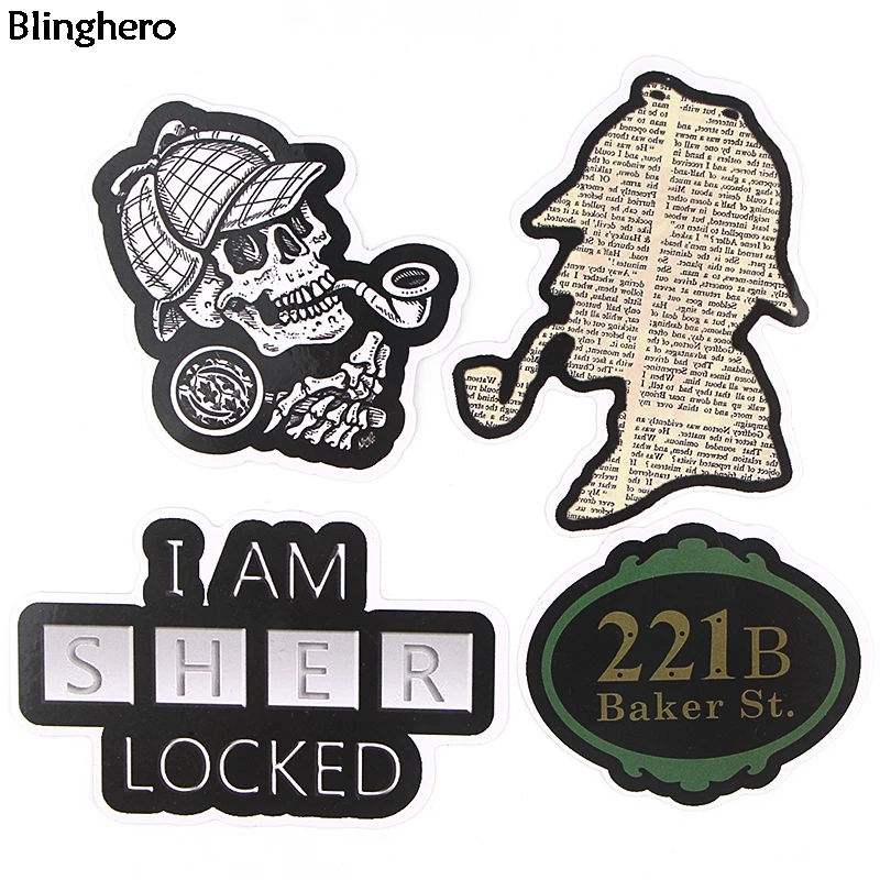 Blinghero, Sherlock отличного качества Стикеры s 32 шт./компл. детектив Стикеры слоновой костью учетной записи Стикеры s Чемодан наклейки подарок для друзей BH0086