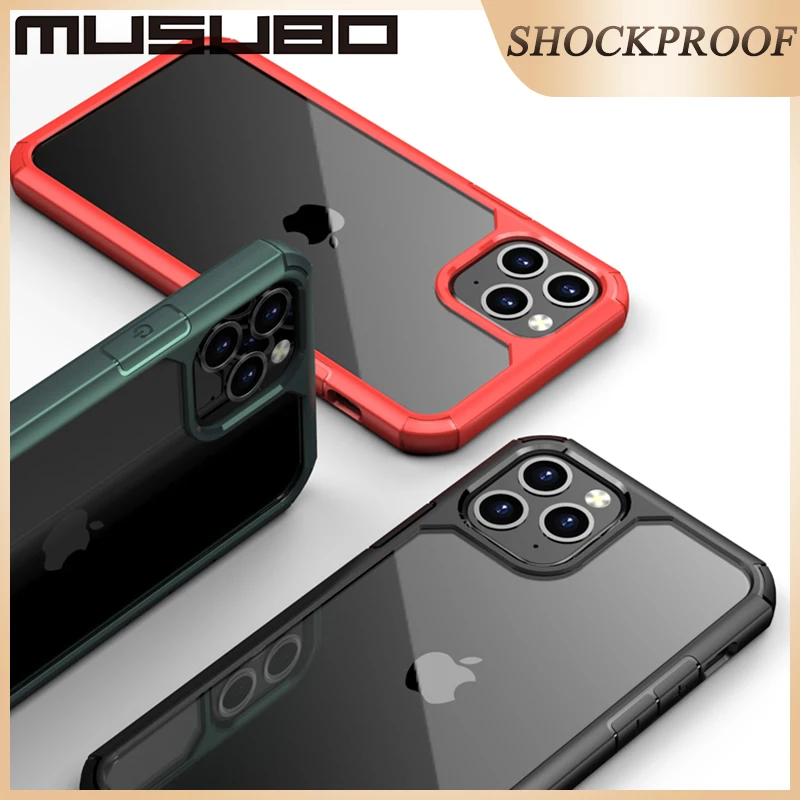 Musubo Мягкий Силиконовый противоударный чехол для iPhone 11 Pro Max ультра прозрачный