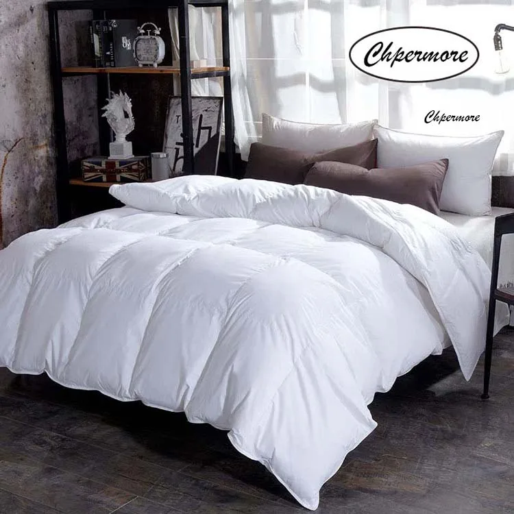 Chpermore высококачественное 95% белое пуховое одеяло с гусиным/утиным пухом, Утепленное зимнее одеяло, хлопковое покрывало, размер King queen, двойной размер