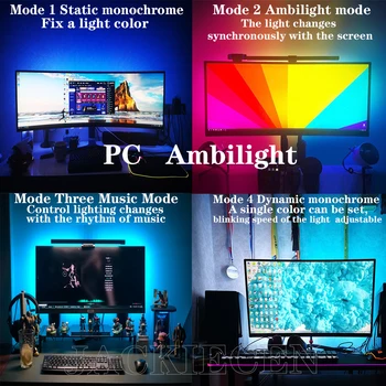

Computer Monitor LED Strip Backlight Light;5V WS2812B USB 5050 RGB Dream Color;Ambilight Kit for Desktop PC Screen Background