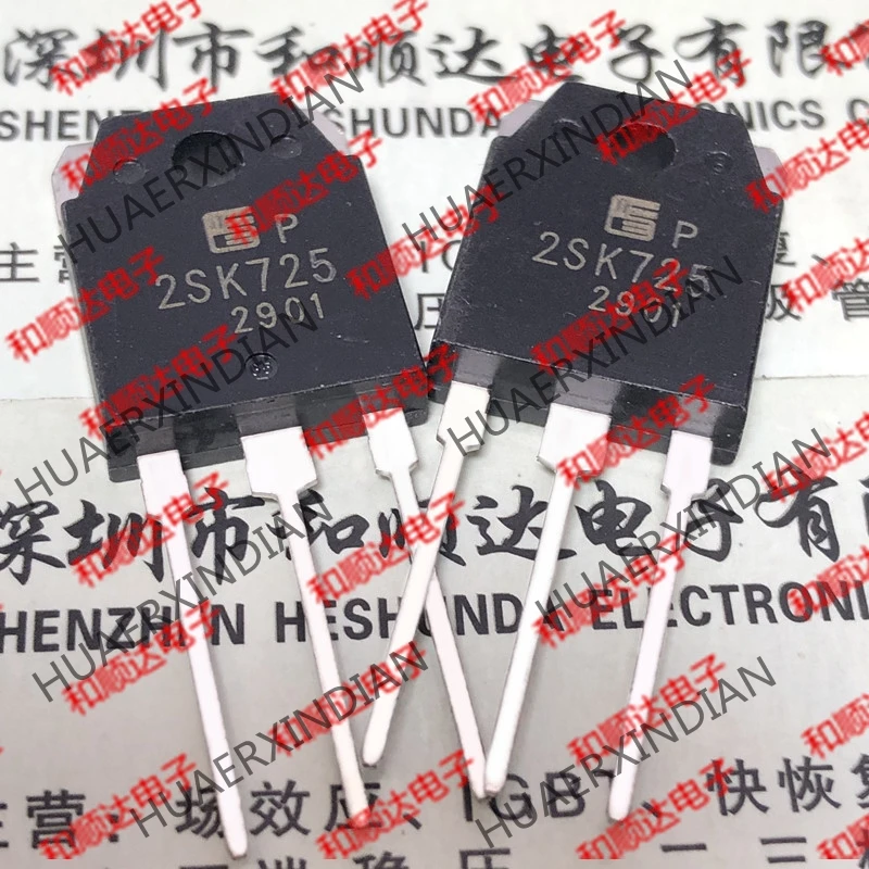 5 шт., новые оригинальные кнопки 2SK725 TO-3P 500V 15A на