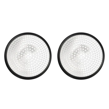 

Rubber-Covered Round Etched Floor Drain Cover Stainless Steel Sink Filter