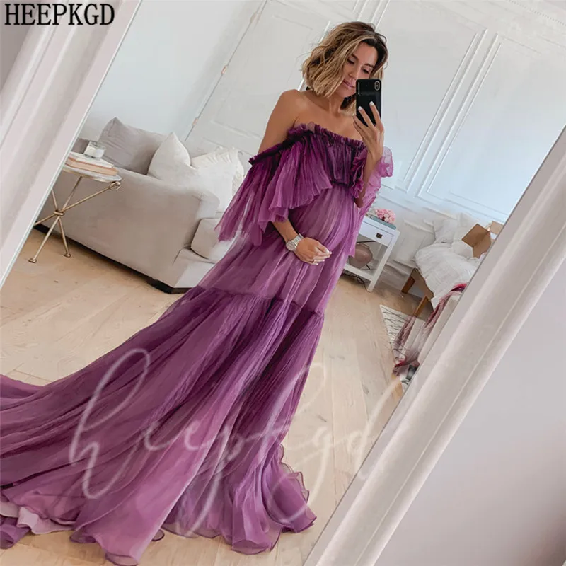 Arrival Purple Pregnant Evening Dress ...