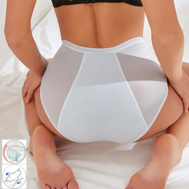 Panties for Menstruation Thin Physiological Underwear High Waist Leakproof Ladies Menstrual Period Breathable Hygiene Underpants | Женская
