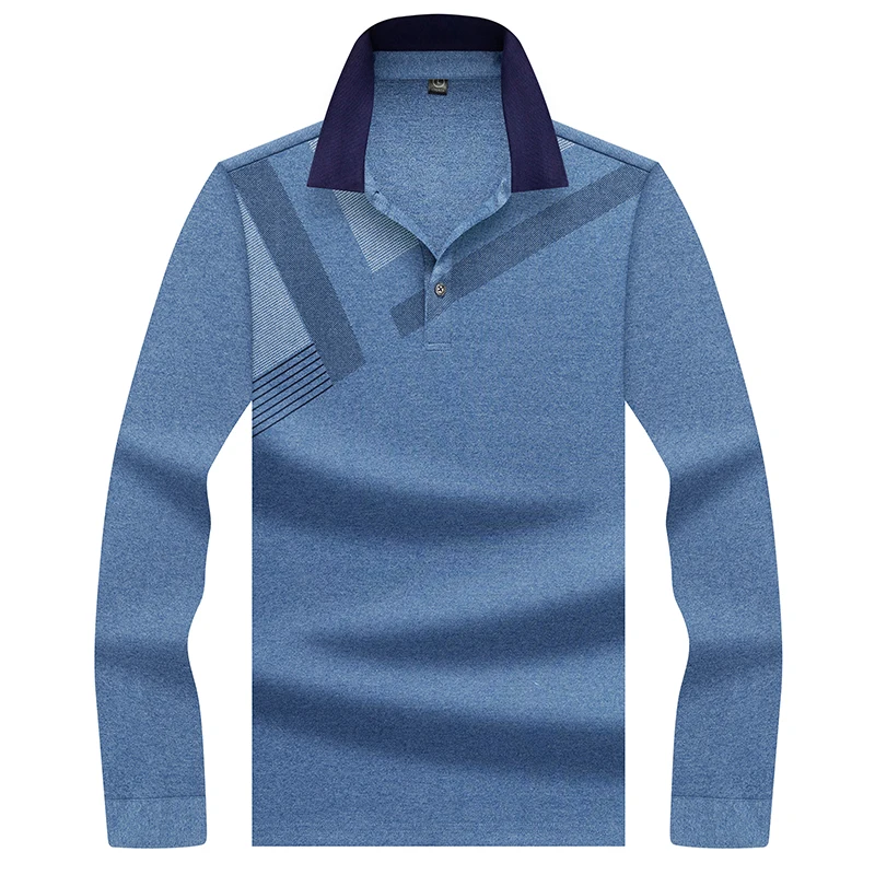 Брендовая мужская мода, Camisa, рубашки поло с длинным рукавом, мужская рубашка с воротником поло, дышащие мужские футболки, топы, одноцветные, на каждый день, не скатываются
