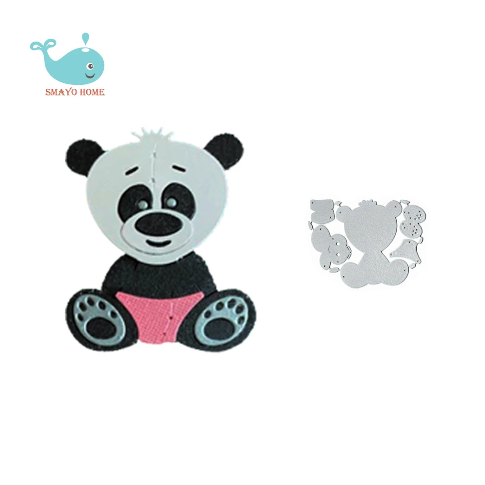 

Animal panda Craft Metal Cutting Dies Cut Die Scrapbooking Album Paper DIY Card Decoration Embossing Dies