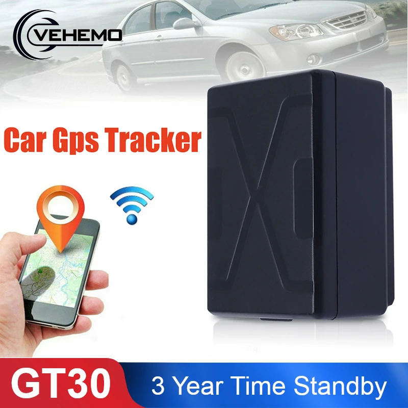 GT30 автомобильный портативный мини gps трекер 2G GSM автомобиль реального времени gps-трекер магнит локатора 5400 мАч водонепроницаемый 3 года в режиме ожидания