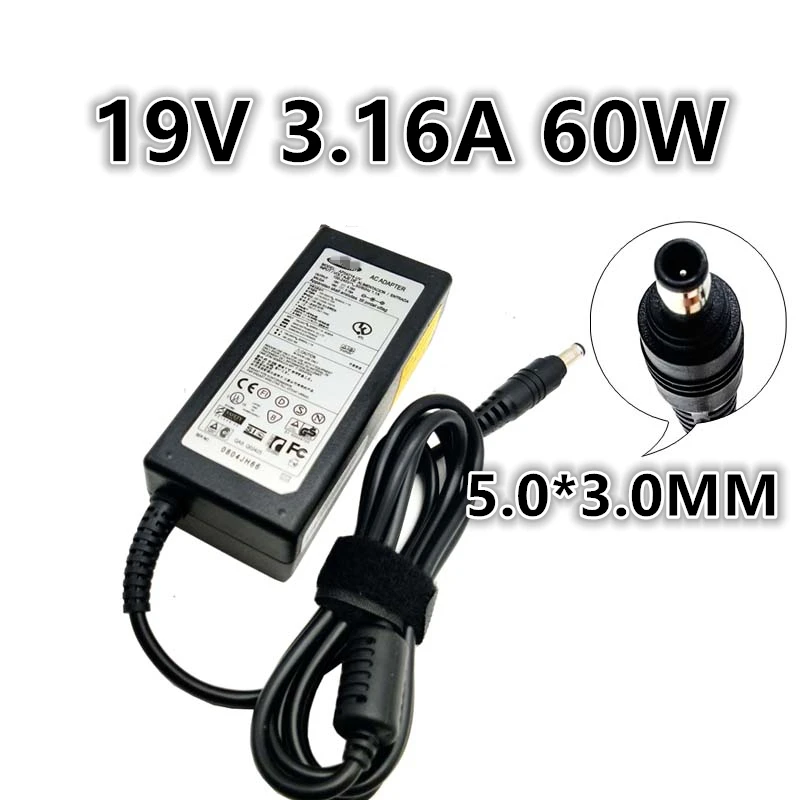 19V 3.16A 60W Universal Power Adapter Charger For Samsung 510R5E 530U4C 770Z5E 550P5C 550P7C E3420 E3415 P467 Notebook adapter | Компьютеры