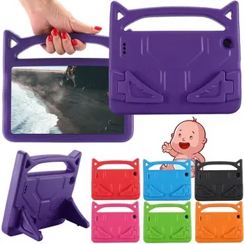 

Cases tablet Orange For Amazon Kindle Fire 7 2015/2017 Kids Safe EVA Rubber Handle Stand Case Kids Shockproof Kickstand