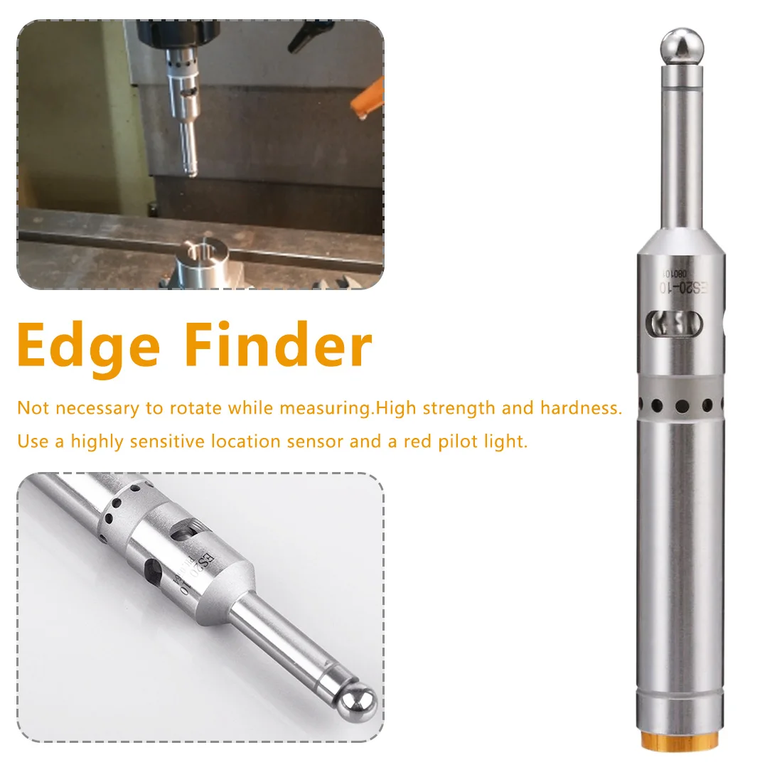 1pc Machine edge finder precision electronic edge finder with led beep