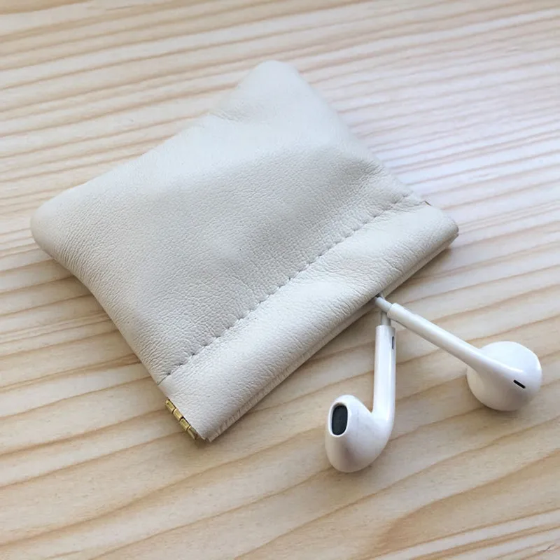 Закрывается автоматически Apple Airpods чехол Мини Портативный настоящая кожа сумка для наушников хранения мини наушники защитная упаковка чехол