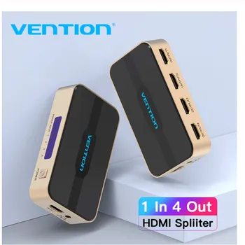

Vention 4K HDMI Splitter 1 In 4 Out HDMI Switch 2K HDCP HDMI 2.0 Adapter With Power Supply For Xbox PS4 PS3 TV Box HDMI Switcher