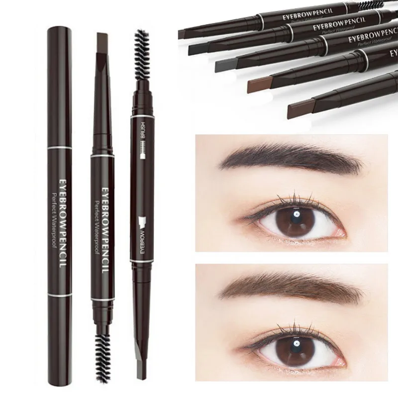 1Pcs Automatic Eyebrow Pencil 5 Colors 3D Microblading Eyebrow Tattoo Pen matte Waterproof Makeup Sketch Cosmetic Pen TSLM2