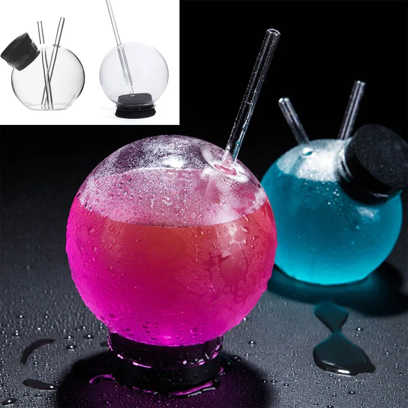 Transparent Creative Sphere Shaped Cocktail Glass Home Bar Party