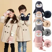 Детские зимние перчатки, новые плюшевые Мультяшные митенки для пальцев, теплые зимние лыжные перчатки для младенцев, детские перчатки gant enfant hiver fille#25