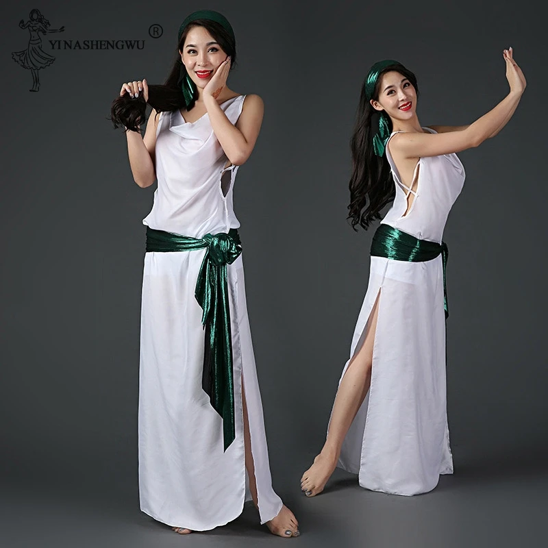New Adult Lady women Belly Dance Costume Oriental bellydance skirt Stage Performance 4pcs set Skirt Bellydancing Wear