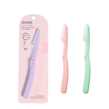 

1PCS Eyebrow Trimmer Stainless Steel Blades Facial Eyebrow Trimmer Armpit Hair Beauty Face Eye Brow Shaper Shaver Makeup Sets