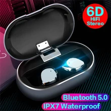 БЕСПРОВОДНЫЕ стереофонические 5,0 bluetooth-гарнитура в ухо шумоподавление сенсорное управление наушники умные водонепроницаемые Hifi наушники