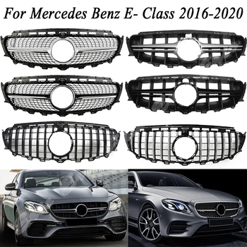 

Car Front Racing Grill Billet Bumper Grille Upper Cover For Mercedes-Benz E-Class W213 2016 2017 2018 2019 Diamond GTR AMG