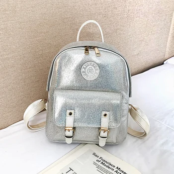 

Beibaobao New Brand 2020 Women's Backpacks Pu Leather Fashion Girls School Bags Double Zipper Backpack Girls Daypack Luxury Bags