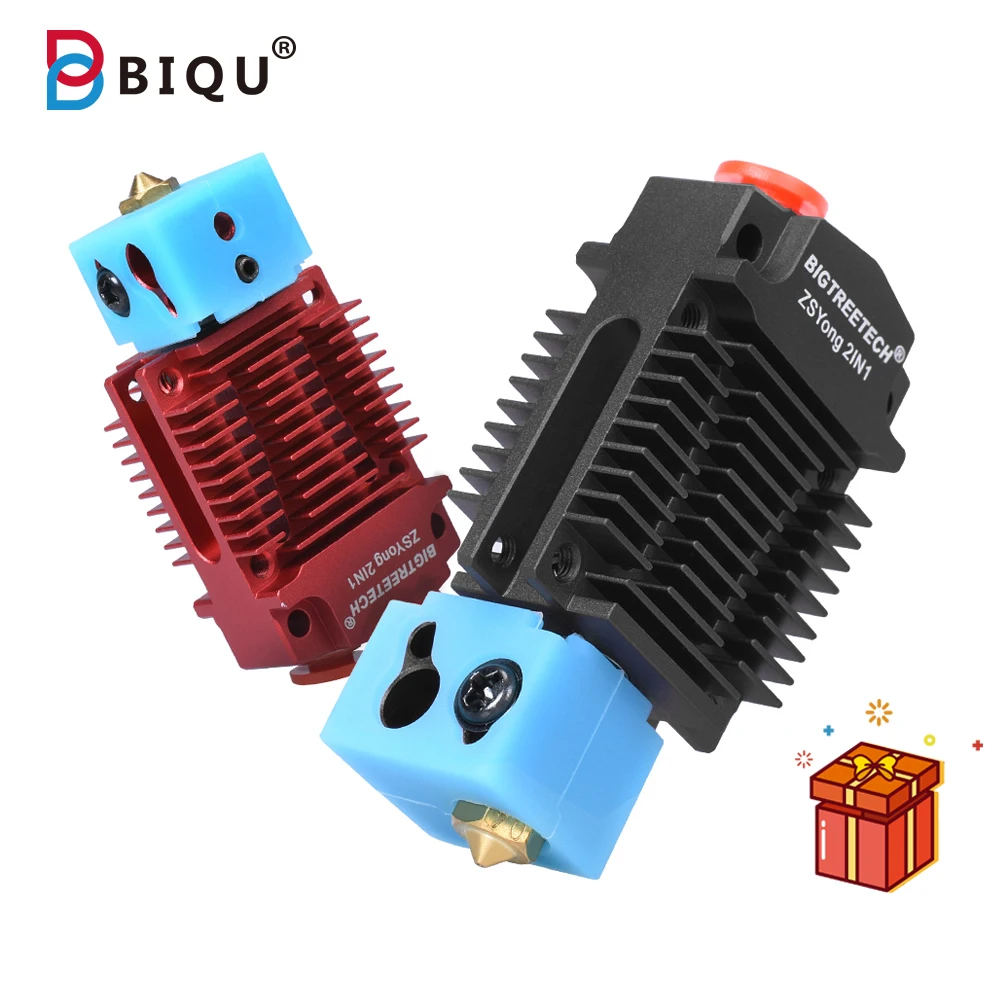 cheap 2 In 1 Out Hotend Extruder With Fan kits Double Colors Switching Hotend DIY Print J head Upgraded 3D Printer Parts For Ender 3