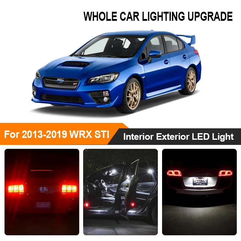 Светодиодный светильник для салона автомобиля белого и красного цвета Subaru WRX STI