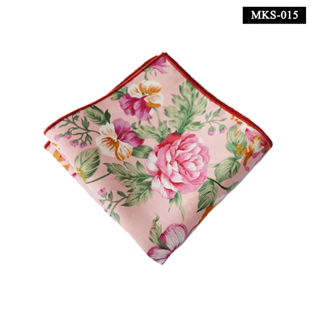 9 PCS Men's Colorful Floral Printed Handkerchief Pocket Square Hanky Accessories YXTIE0320A