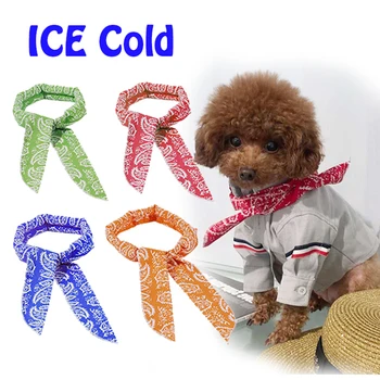 

Pet Dog Scarf Cat Bandana Summer Ice Towel Tie Necklace Cooling Neckerchief Dog Accessories Grooming Pet Ice Cold Scarf