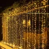 3M 6M 8M 10M Christmas Icicle Light Window Curtain Fairy String Light Party Holiday Wedding Backdrop Twinkle Garland Light ► Photo 1/6